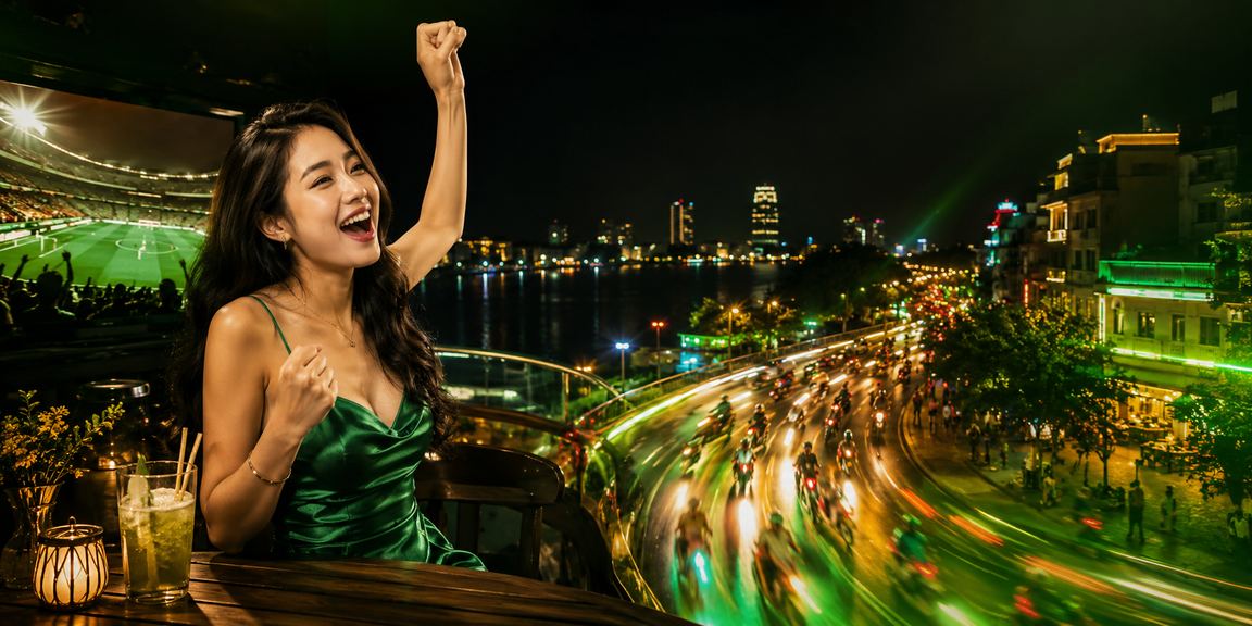 Người Việt trải nghiệm cá cược thể thao trên điện thoại tại quán cà phê Hà Nội
